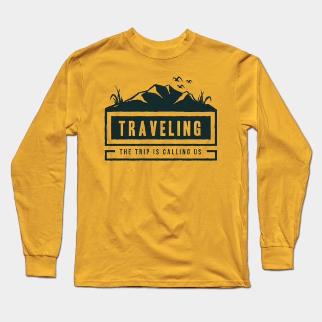 Traveling Long Sleeve T-Shirt by RadCoolguy